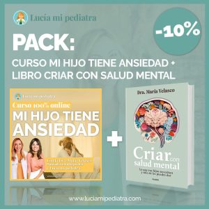 Pack Curso Mi hijo tiene ansiedad + Libro Criar con salud mental.