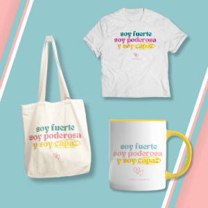 Camisetas, tazas y bolsas